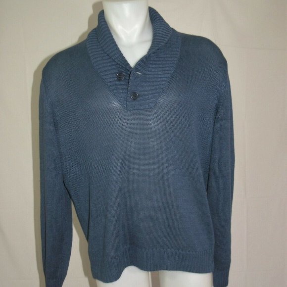 Loro Piana Linen Shawl Collar Sweater Size 44 US